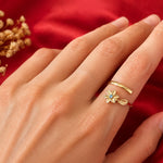 Birth Flower Birthstone Ring - All 12 Months