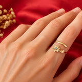 Birth Flower Birthstone Ring - All 12 Months