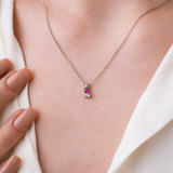 Vertical Family Stone Necklace