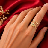 September Birth Flower Birthstone Ring