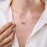 Custom Baguette Birthstone Necklace