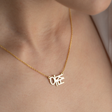 Custom Korean Font Necklace