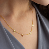 Letter Mama Station Necklace