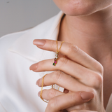 Vertical Family Stone Necklace