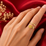 Birth Flower Birthstone Ring - All 12 Months