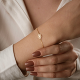 Custom Birth Flower Bracelet