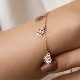 Personalized Birth Flower Jewelry Bracelet