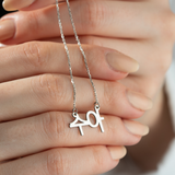 Custom Korean Font Necklace