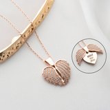 Personalized Secret Message Angel Wing Necklace