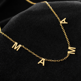 Letter Mama Station Necklace