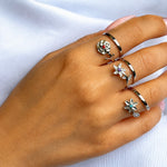 Birth Flower Birthstone Ring - All 12 Months