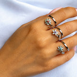 Birth Flower Birthstone Ring - All 12 Months