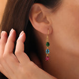 Teardrop Birthstone Family Earrings