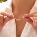 Love Birthstone Necklace