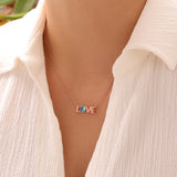 Love Birthstone Necklace