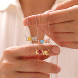 Love Birthstone Necklace