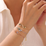 Baguette Cut Birthstone Bracelet
