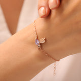 Bird Birthstone Bracelet