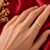 April Birth Flower Birthstone Ring