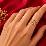 December Birth Flower Birthstone Ring