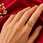 June Birth Flower Birthstone Ring