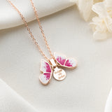 Secret Message Pink Butterfly Necklace