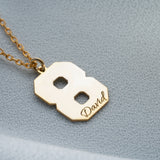 Custom Varsity Number Necklace