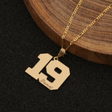 Custom Jersey Number Necklace for Men