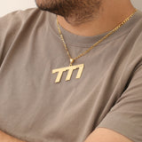 Custom Jersey Number Necklace for Men