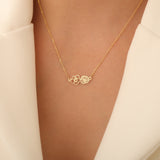 Dainty Custom Birth Flower Necklace