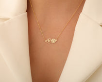 Dainty Custom Birth Flower Necklace