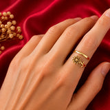Birth Flower Birthstone Ring - All 12 Months