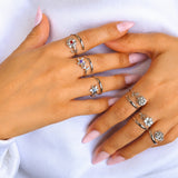Birth Flower Birthstone Ring - All 12 Months