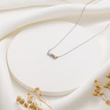 Personalized Horizontal Baguette Necklace